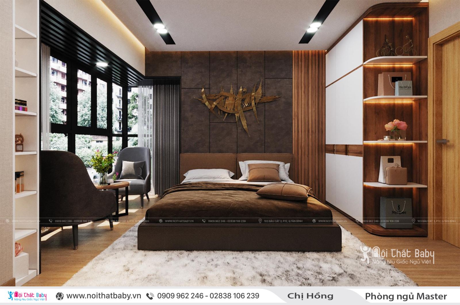 Thiết kế nội thất chung cư hiện đại căn 104m2 Emerald Celadon City